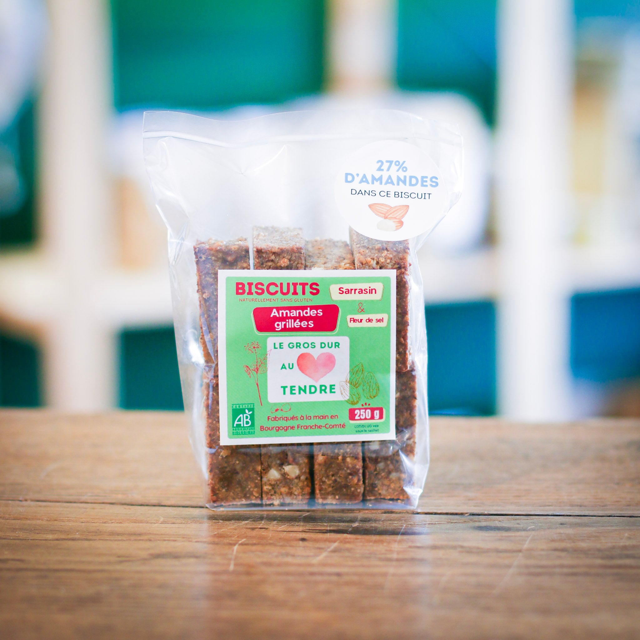Biscuits "Le Gros Dur au Cœur Tendre" Amandes grillées - Bio