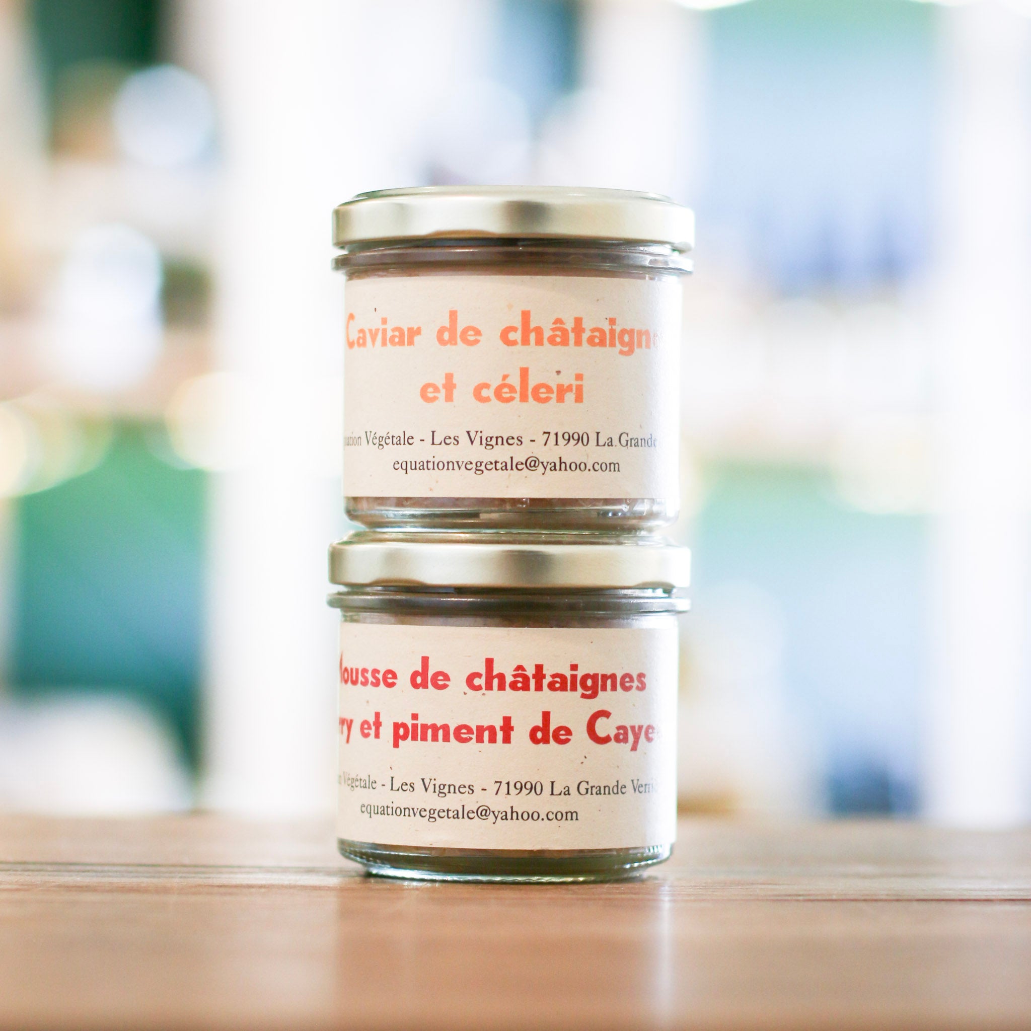 Mousse de châtaignes curry & piment de cayenne
