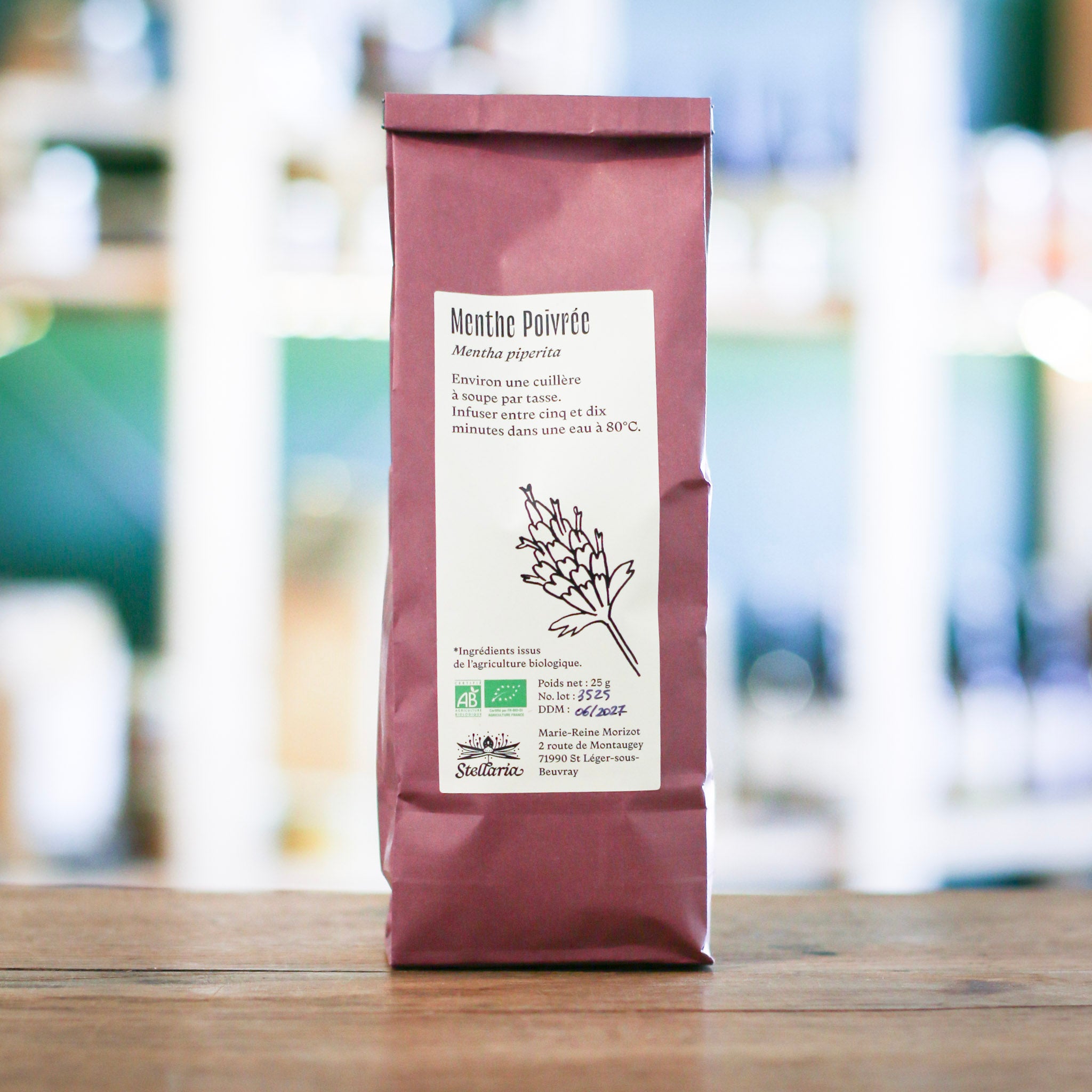 Menthe poivrée - Tisane bio (25g)