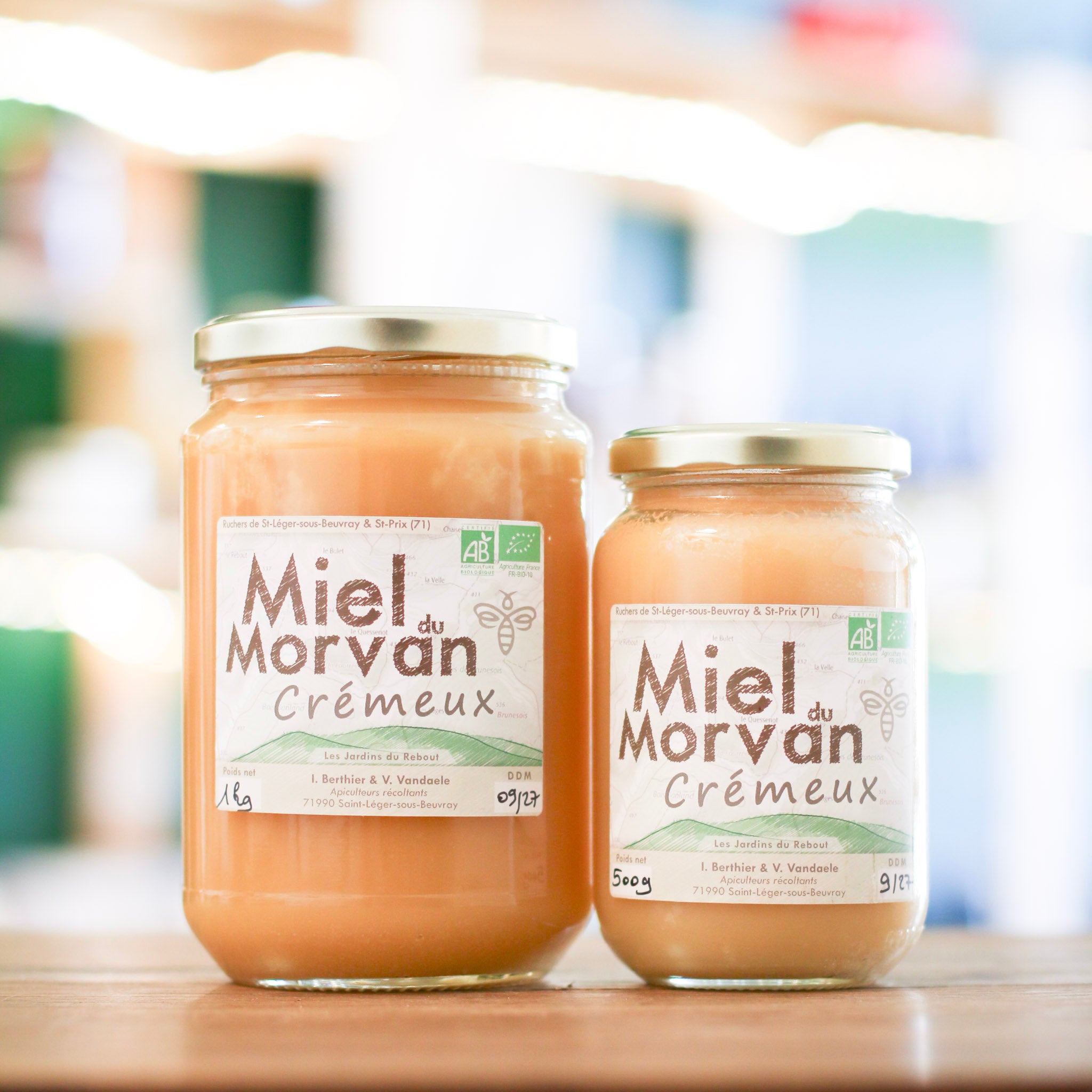 Miel Crémeux Bio du Morvan – Texture onctueuse (500 g ou 1 kg)
