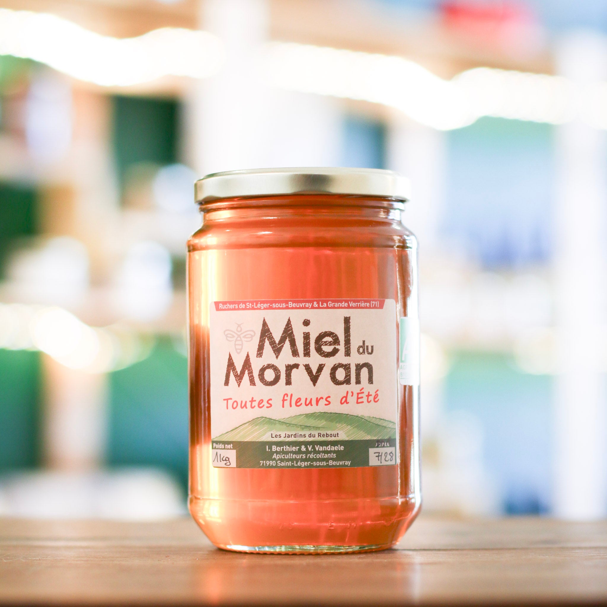 Miel de Fleurs d’Été Bio du Morvan – Récolte artisanale (250 g, 500 g ou 1 kg)