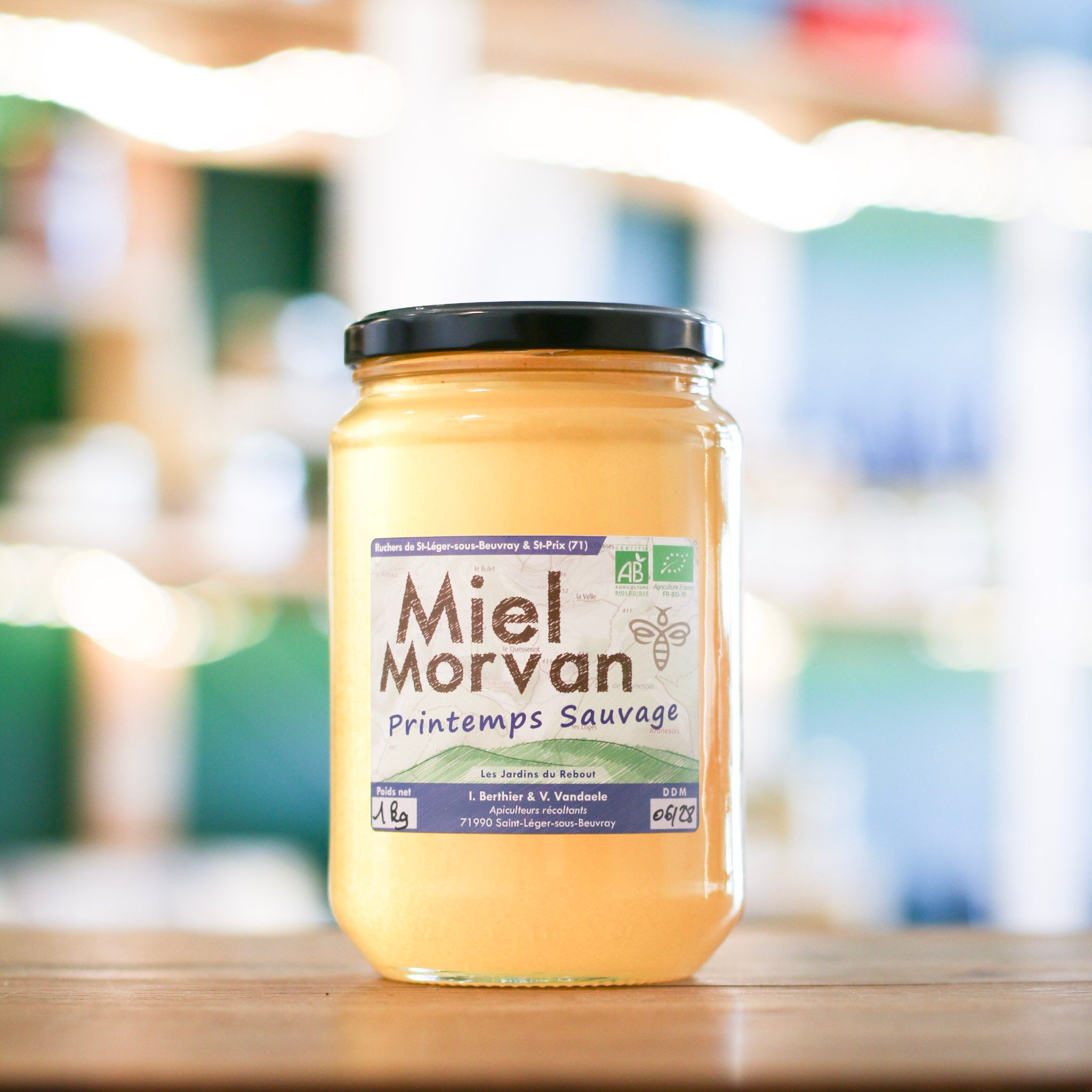 Miel de Printemps Bio du Morvan – Récolte artisanale (250 g, 500 g ou 1 kg)