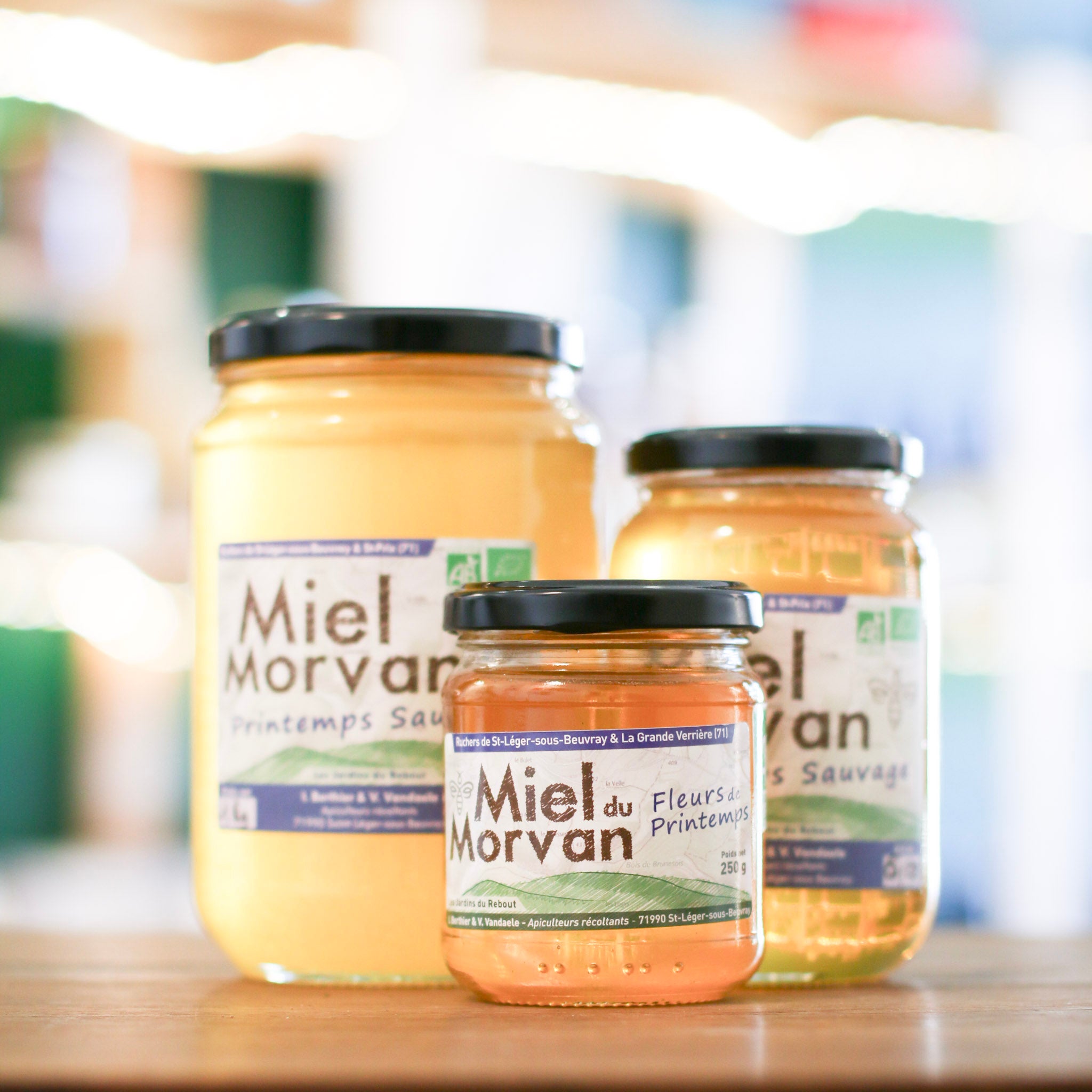 Miel de Printemps Bio du Morvan – Récolte artisanale (250 g, 500 g ou 1 kg)